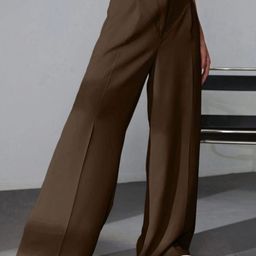 Next One Women Smart High-Rise Easy Wash Pleated Trousers-picture-42