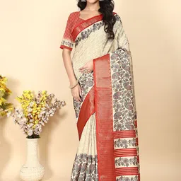 J 6 DESIGNER Ethnic Motifs Silk Cotton Handloom Saree-picture-31