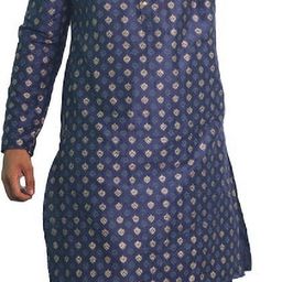 House of Aqss Floral Printed Mandarin Collar Kurta With Dhoti Pants-image-39