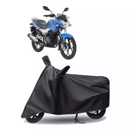Auto Pearl Polyester Two Wheeler Cover for Bajaj Discover 125 DTS-i (Grey)-64