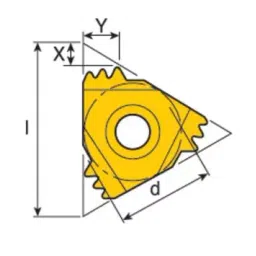 TaeguTec Insert Threading Tool Dia- 6.35mm 11IR 1.00 ISO Grade- TT8010-image-49