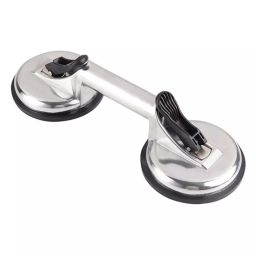 Godavari Suction Cup Lifter 32 cm Aluminium 110 Kg Lifting Capacity For Car Single Plate Glass Pad Lever Sliver-image-75