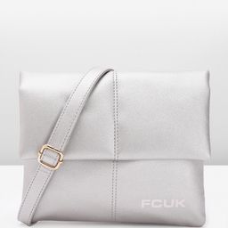 French Connection Solid Structured Sling Bag-0
