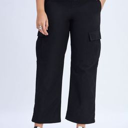 Nun Women Relaxed Loose Fit Cargos Trousers-image-51