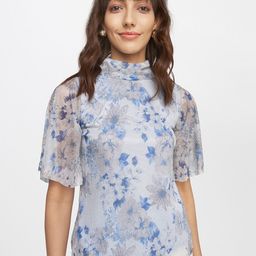 AND Women Blue Floral Printed Top-image-74
