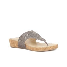 Bata Women Grey Embellished Flats-image-13