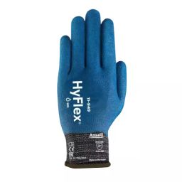 Ansell HyFlex 11-949 Cut Resistant Gloves Knit Cuff Polyurethane & Nitrile Blue & Black Size 8 (Pack of 144 Pair)-image-34