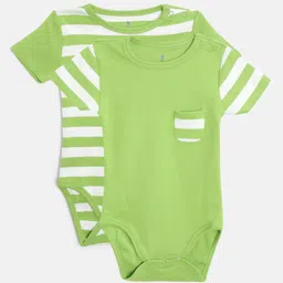 candy cot Infant Pack Of 2 Organic Cotton Bodysuits-32
