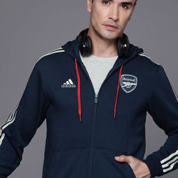 ADIDAS Arsenal FC DNA Full Zip Hooded Sweatshirt-image-62