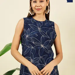 THE FAB FACTORY Women Pack of 2 Floral Printed Sleeveless Tops-picture-47