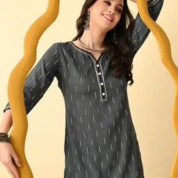 GLOWWORLD Printed Straight Kurta-image-34