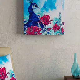 SEJ by Nisha Gupta Blue & Red Framed Wall Painting-image-38