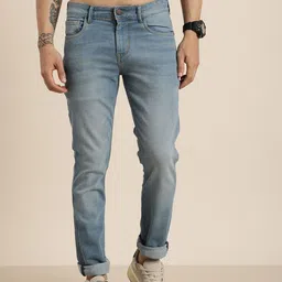 HERE&NOW Men Slim Fit Light Fade Stretchable Jeans-image-78