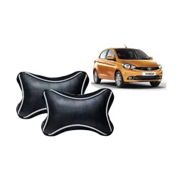 Auto Pearl Black Dots CV Car Neck Rest Pillow Compatible for Tata Tiago-42