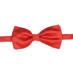Tossido Red Solid Bow Tie-image-90
