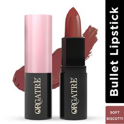 Orgatre MoodBliss Creamy Matte Lipstick With Jojoba Oil - Soft Biscotti-16