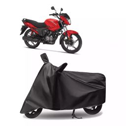 Auto Pearl Polyester Two Wheeler Cover for Hero Glamour BS6 (Grey)-image-61