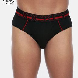 Jockey Men Pack of 4 Black Solid Briefs-image-58