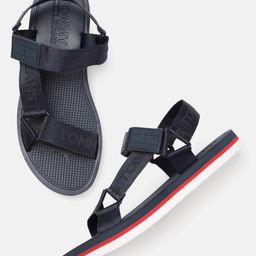 Tommy Hilfiger Jeans Men Navy Blue Daily Fabric Comfort Sandals-image-75