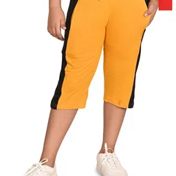 BAESD Pack Of 2 Girls Colourblocked Cotton Regular Fit Capris-image-80