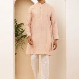 MULTI SHADES Self Design Straight Kurta With Pyjama-image-27