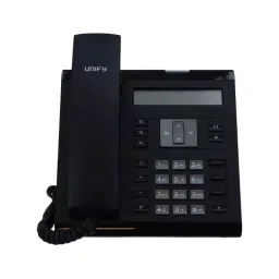 Unify Desk Phone Black 12 Feature Keys Graphical Monochrome Display with 2 Lines (2x34 Characters), OpenScape SL6-23