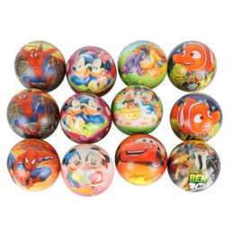Asera Soft Foam Sponge Balls Cartoon Prints Pack Of 12 - Multicolor-11