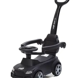 Funride Car Ride On R8 3in1 for Kids with Parent Handle, Music, Light, Backrest & Storage - 1 to 3 Years, Kids Indoor/Outdoor Toy Car for Boys and Girls (Upto 20 Kg)-picture-2