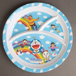 Superware Melamine  3 Section Plate- Doraemon Rainbow-picture-31