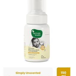 Mother Sparsh Simply Unscented Baby Face & Body Foaming Wash -150 ml-image-84