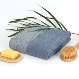 Doctor Towels Bamboo Ultra Light Slub Bath Towel - Denim Blue-image-32