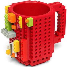 Azhari 3D Plastic DIY Build On Brick Building Block Tea,Coffee Plastic Mug For Kids 400 Ml Color & Design May Vary-10