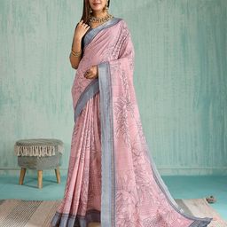 Durga Textile Floral Printed Saree-picture-15