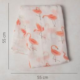 Elementary Reusable Muslin Cotton Square Nappy Set Large Pack of 4 - Multicolor (Print May Vary) image 3
