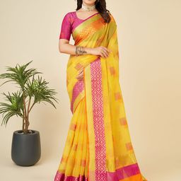 VEDANT VASTRAM Woven Design Zari Kanjeevaram Saree-image-30