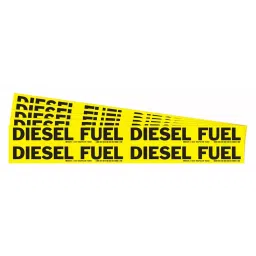 BRADY Polyester Pipe Marker Diesel Fuel Yellow and Black 1-1/8 x 7 x 0.005 inch, 781XU8 (Pack of 5)-image-20