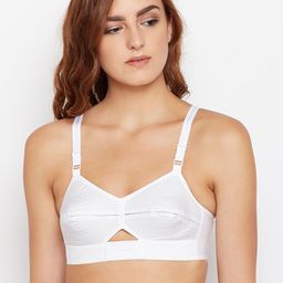 Bodycare Women White Solid Everyday Bra MSTIK-ES-W-7