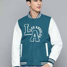 Fort Collins Typography Printed Varsity Jacket-picture-31