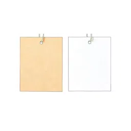 AS ONE Packed Recycled Paper Tag with Unbleached String 4×5.1 Paper Cream, 61-240-3-5(500pcs)-13