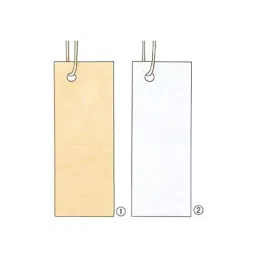 AS ONE Packed Recycled Paper Tag with Unbleached String 4.7×1.8 Paper White, 61-240-3-2(500pcs)-43