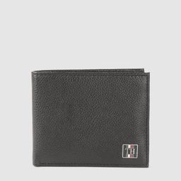 Tommy Hilfiger Men Black Textured Leather Two Fold Wallet-image-51