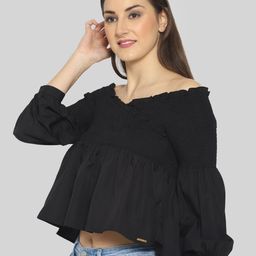PRETTY LOVING THING Black & tap shoe Empire Top-picture-15