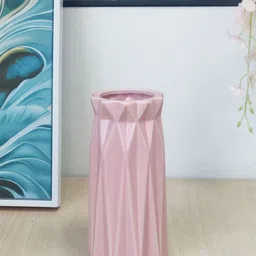 Art Street Pink Textured Ceramic Flower Vase-37