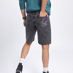 Kook N Keech Men Vintage Vibes Denim Shorts-image-36
