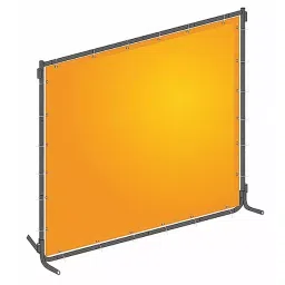 Westward J4043 Welding Screen 244 cm (8 Ft) Width 183 cm (6 Ft) Height Yellow Orange, 22RN70-image-14