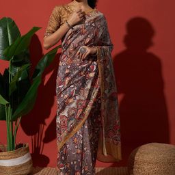 RACHNA Kalamkari Printed Saree-image-98