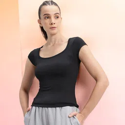 HRX by Hrithik Roshan Scoop Neck Lifestyle Top-picture-36