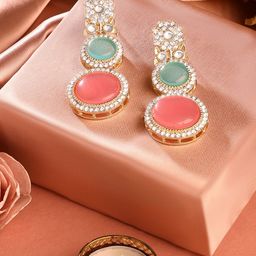 Zaveri Pearls Contemporary Drop Earrings-image-77