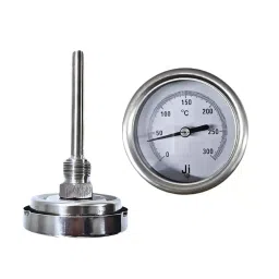 Japsin Instrumentation Bimetal Dial Thermometer Temperature Gauge 0 to 300°C Range 63 mm (2½ Inch) Dial Size, JIPL-BMT-63MM-3-11