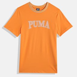 Puma Boys Squad Brand Logo Print Pure Cotton T-shirt-image-8